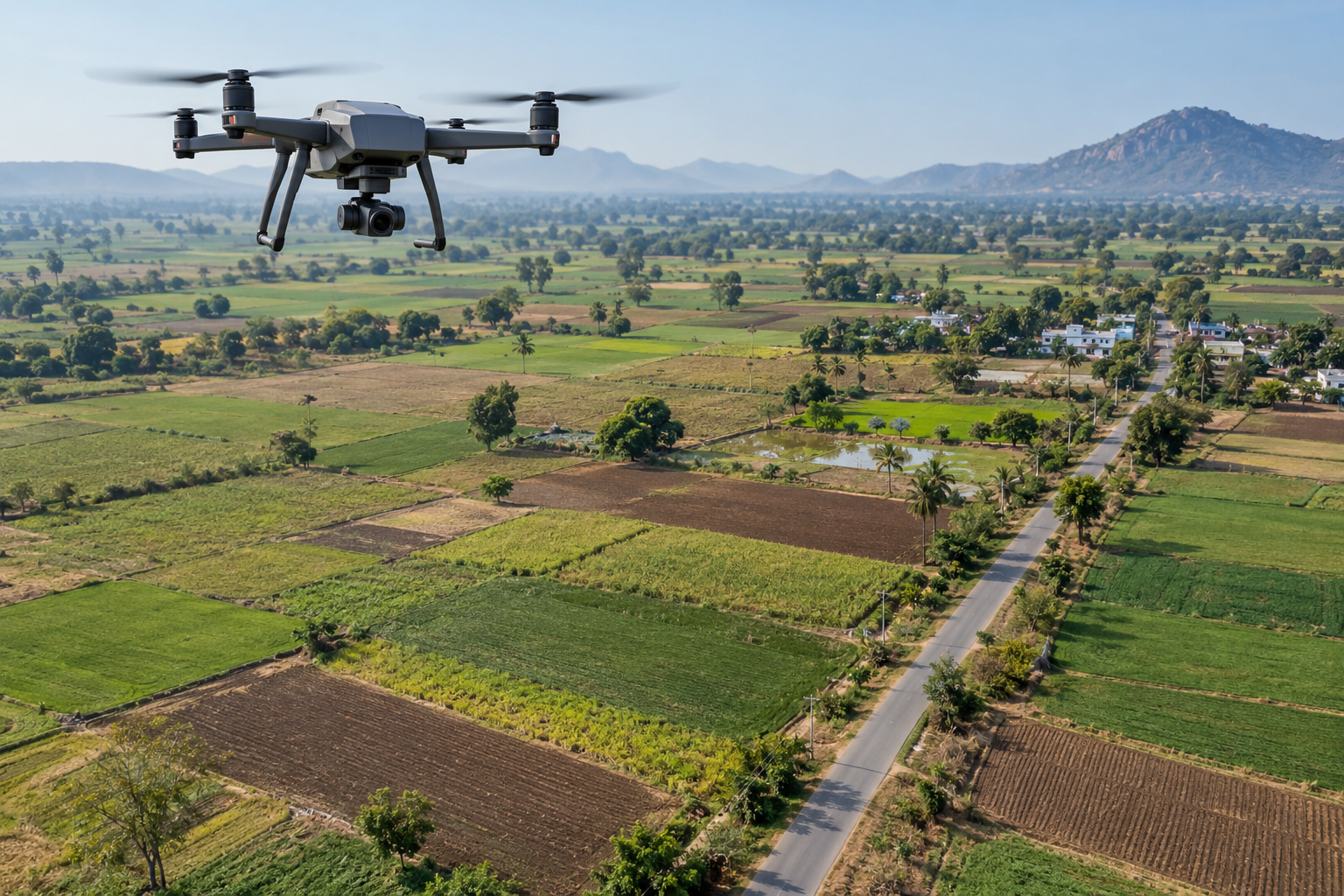 Mapping drone surveying rural parcels